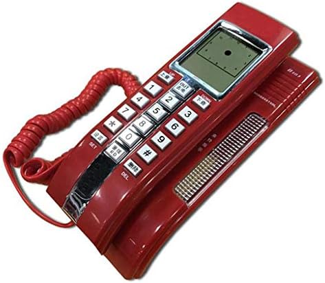 Qdid Кабелен телефон идентификация на обаждащия се на Стационарен Стенен телефон Модерен Преносим телефон за Дома, хотела и офиса