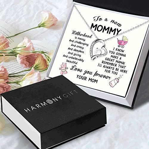 Колие Harmony Gift Forever Love, подаръци за деня на майката, за нова мама, подаръци за жени след раждане, подаръци за нова мама,