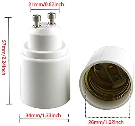 RuiLing 4 опаковки на Притежателя на лампа GU10-E26/E27 Основа от устойчиви на висока температура Материал Led Датчик за Светлина Адаптер Притежателя лампи Аксесоар (Бял)