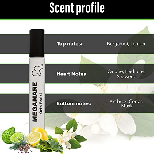 Проба на флакона на спрея MEGAMARE Eau de Parfum (0,3 течни унции) - Концентриран спрей с парфюмерным масло продължително действие