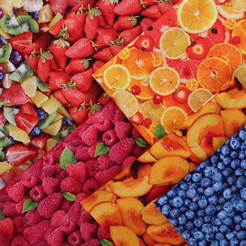 Памучни плодово-зеленчукови тъкан Mook, лилаво, 15 ярда