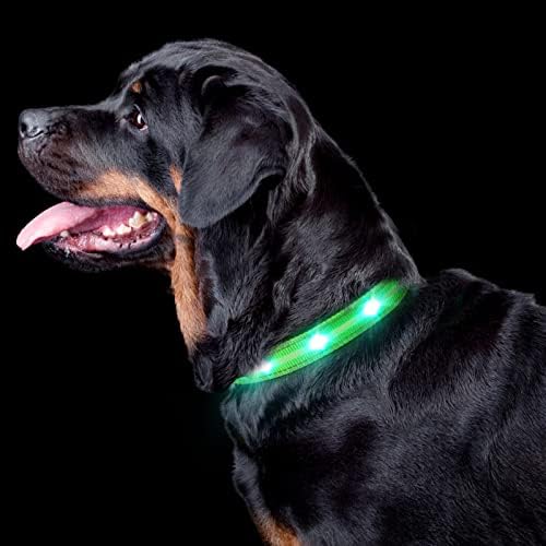 Led нашийник за кучета с висока видимост-Акумулаторна светещи нашийници за кучета Ще предпазите кучето си от някои от потенциалните