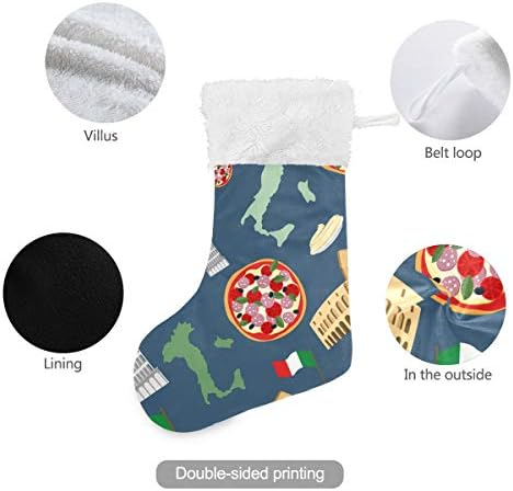 Коледни Чорапи с Италиански Бесшовным модел PIMILAGU, 1 Опаковка, 17,7 инча, Окачени Чорапи за Коледна украса