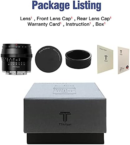 TTArtisan 50 мм F1.2 APS-C Обектив с ръчно фокусиране с голяма бленда на фотоапарат с прикрепен Leica L, като Leica T, TL, SL, CL,
