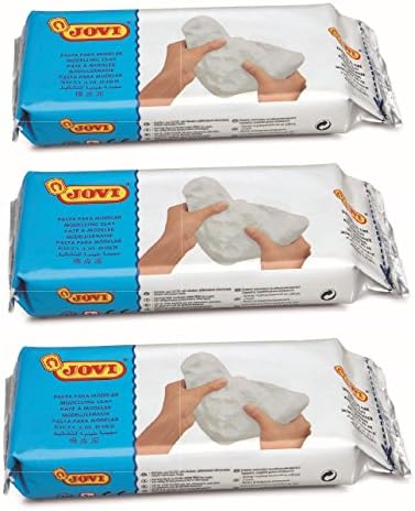 Jovi Air Dry - Паста за скулптура на открито Без фурна, Чисто и бяло, лесно за почистване, 500 г (85)