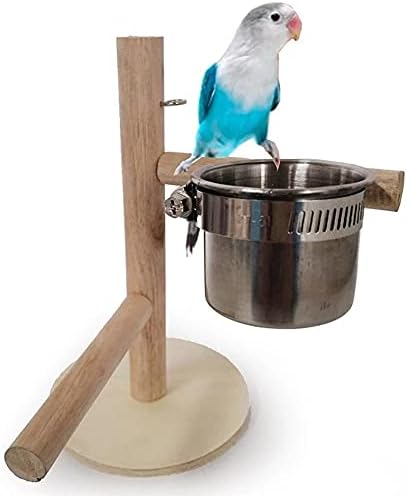 WZHSDKL 1бр Шкаф За Съхранение на Домашните Папагали Уникален Стоящ Багажник Инструмент За Хранене на Домашни Птици