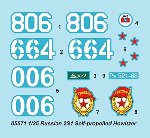 Руската 2s1 самоходна гаубица Тромпетист (мащаб 1/35)