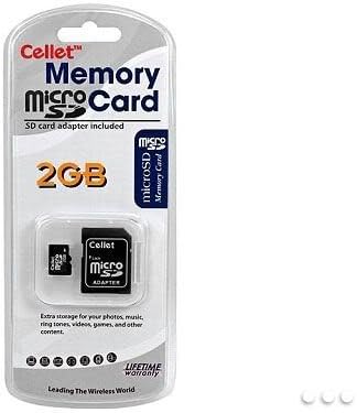 Cellet 2GB microSD карта за смартфон Motorola Photon Q 4G LTE с потребителски флаш памет, висока скорост на пренос на данни, щепсела и да играе, с пълен размер SD адаптер. (На дребно опак?