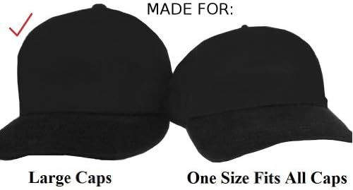1 Опаковка. Черно -Голям шейпър на купола бейзболни шапки и комбинирана поставяне под формата на короната на шапки-Гъвкава и устойчива облицовка за шапки-Отразител