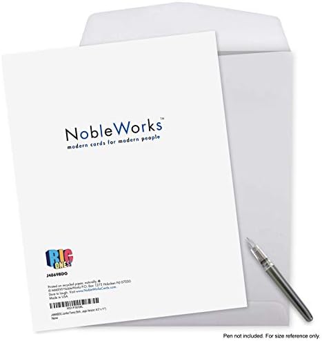 NobleWorks - 50-аз съм голяма забавна картичка за рожден ден (8.5 x 11 инча) - Поздравителна картичка за дванадесет дете с юбилей на групата - Добре дошли в AARP 50 J4869BDG