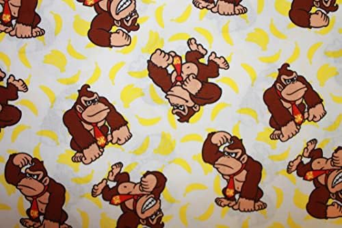 Плат Donkey Kong Плат DK DK Banana Pack, добре продаваният The Fat Quarter (18 X 22), Новата BTFQ