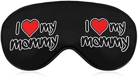 I Love My Mommy Забавно Маска за Очи За Сън Мека Превръзка на Очите с Регулируема Каишка Нощна Сянка за Мъже Жени