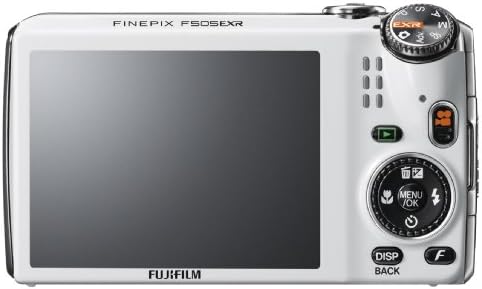 Цифров фотоапарат Fujifilm FinePix F505 с 16-Мегапикселов CMOS-сензор и 15-кратно оптично увеличение и карта с памет SD 10 клас обем 4 GB (Бяло)