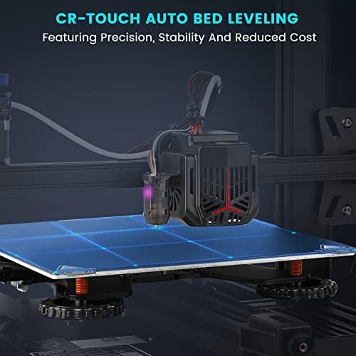 Актуализация на 3D принтер Creality На 3 Neo V2 с комплект за автоматично изравняване на CR Touch, една седалка, всички метални екструдер на платформа от неръждаема стомана, пр?