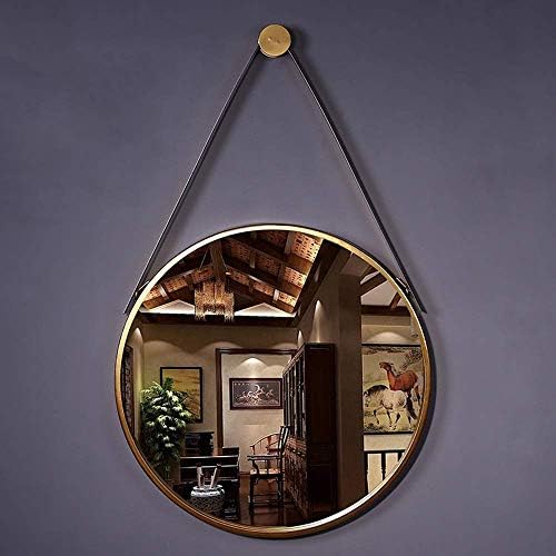 HTLLT Козметично Огледало За грим Огледало Nordic Mirror Mirror Кръгло | Кръгло Тоалетен огледало От метал | Кръгло огледало за мивки, Мивка | Произведено по поръчка на огледало