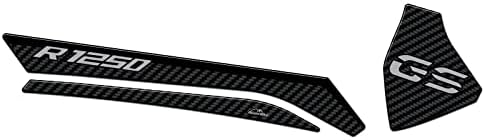 Стикер за велосипеди и мотоциклети от смола, която е съвместима с BMW R 1250 GS - R1250 GS Adventure, защита на махалото от удар и надраскване, 3D Стикер от смола, Тройна черно - HP - Trop