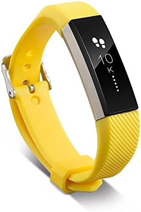 Каишка FitTurn е Съвместим със сменяеми аксесоари за деца Fitbit ACE Bands, Мек Силиконов каучук с размер 4,5 -6 за ACE Activity Tracker, детски гривни 8 + 10 цветя с метална закопчалка