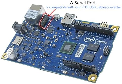 Кабел конвертор USB към TTL сериен UART 3,3 с FTDI чип, който завършва 6-бандов вход, работи с карти Galileo Gen2/BeagleBone Black/Minnowboard Max и други