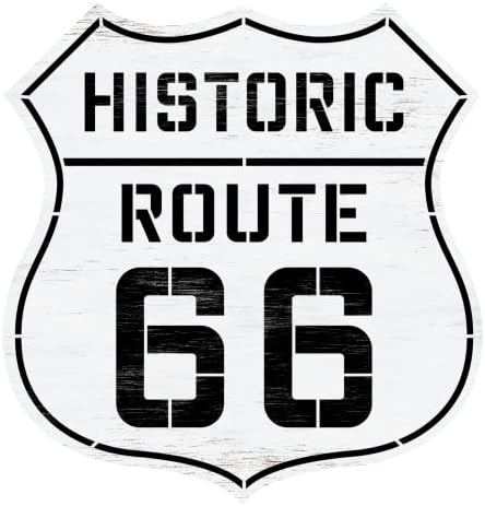 Шаблони за надписи историческия route 66 от StudioR12 - Изберете размер - Произведено в САЩ - Занаяти и бои със собствените си ръце Реколта дървена табела за гараж в игралнат