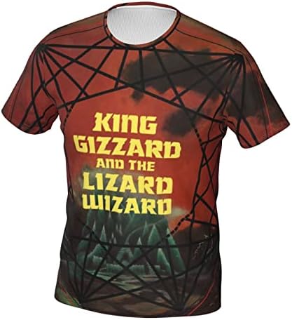 Тениска King Gizzard и Lizard Wizard Мъжки Спортни Ризи от Полиестер за Мъжки Тренировка Под Риза