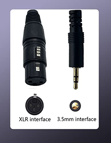 Кабел Traovien 3,5 мм-XLR кабел XLR-1/8, 3,3 метра 3,5 мм (1/8 инча) Стерео куплунга, а за 3-контактен микрофон XLR-щекер, аудио кабел, подходящ и за микрофони, микшеров и т.н., 1 бр. (1 та 3-?