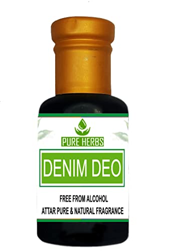 Дезодорант Pure Herbs DENIM DEO ATTAR Без съдържание на Алкохол За мъже, Подходящ за специални случаи, партита и ежедневна употреба