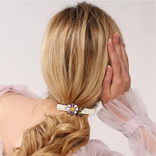 Дебели Аксесоари за коса с пеперуда, ръчно изработени, Странично оттичане, Скоба, Шнола за коса, дамски Шнола за коса в задната част на главата (Цвят: A, размер: 6,9 * 2,5 с