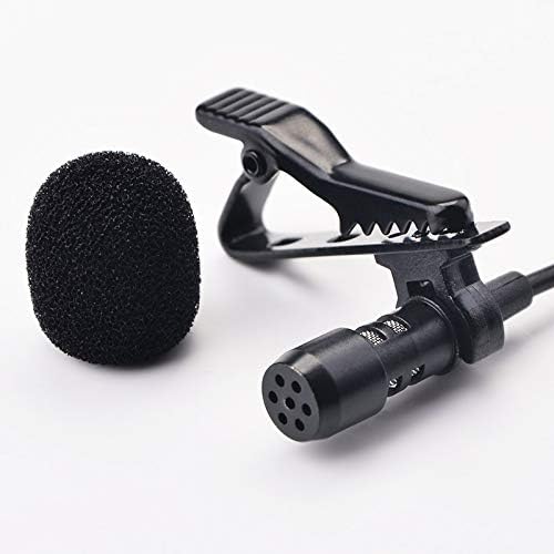 Аудиомикрофоны SJYDQ Pro 3.5 мм Жак с клипсой за микрофон Стерео Запис Мини Жични Външен микрофон за телефон 1,5 м (Цвят: синьо)