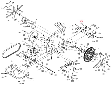 Hydra Fitness Exchange Wheel 306628 Работи с эллиптическим тренажером Epic FreeMotion