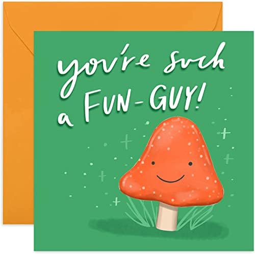 Староанглийская компанията. Картичка за рожден ден Ти си толкова весел човек - Забавна Картичка на тема Гъби за Него или Нея | За