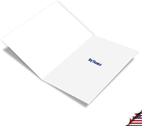 NobleWorks - Хумористичен Хартиена картичка с благодарност (на приятел) в плик с размер 5 х 7 инча (1 пощенска картичка) Big Difference