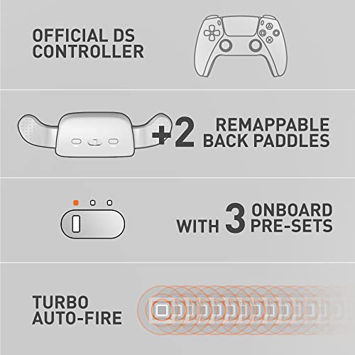 Адаптивни контролер Mytrix с 2 переключаемыми бутони за PlayStation 5 (PS5), Програмируеми бутони за връщане с бърз автоматичен