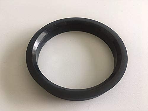 NB-AERO 4 бр. Черни полиуглеродные пръстени 71,12 мм (колелото)- 64,1 мм (Ступица) | Централно пръстен Hubcentric 64,1 мм - 71,12
