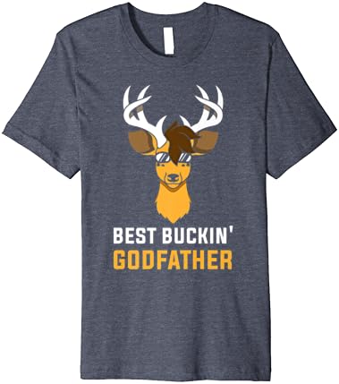 Най-добрата тениска Премиум-клас Buckin the godfather - Deer Hunter