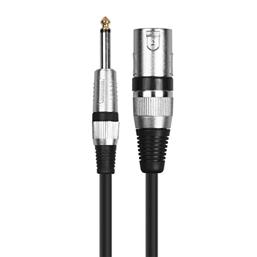 YUTRD Жак за микрофонного кабел 6,35 mm 6,5 mm Plug към XLR 6,3 мм, 1/4 аудио кабел Говорител Китара Усилвател AMP