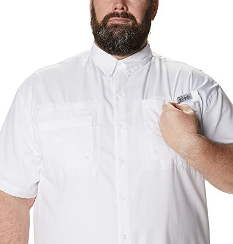 Мъжки Стандартна риза Tamiami II SS Columbia, Бяла, Среден размер