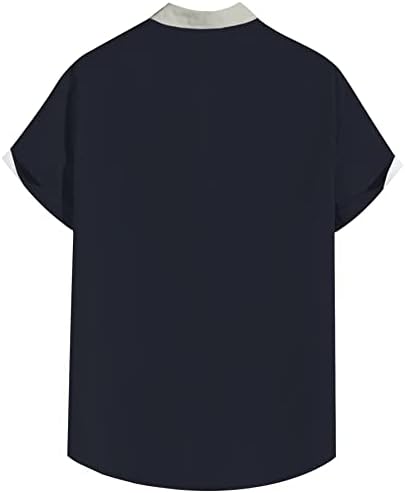 Мъжки Хавайска Риза Lzzidou с Къс ръкав и Плажни Ризи копчета
