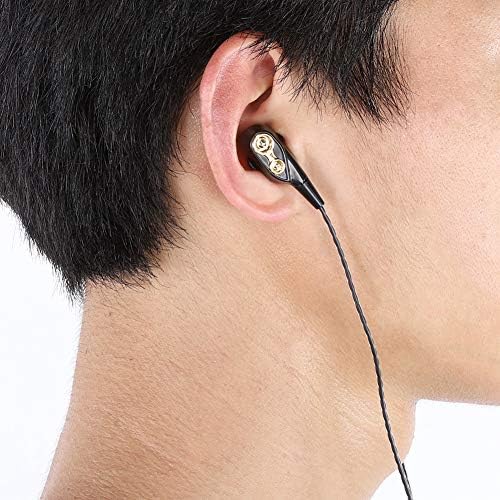 Zopsc 3,5 мм Слушалки с Кабел, стерео слушалки Слот за слушалки Удобно носене геймърски слушалки-покритие (черен)