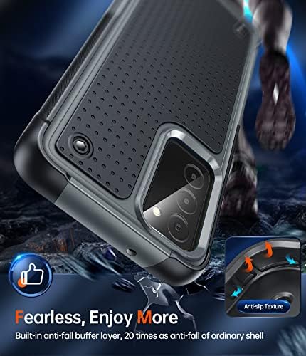 Калъф за телефон LeYi за Galaxy AO3S, Калъф за Samsung Galaxy A03S със Защитни екрани, устойчив на удари Сверхпрочный Двуслойни