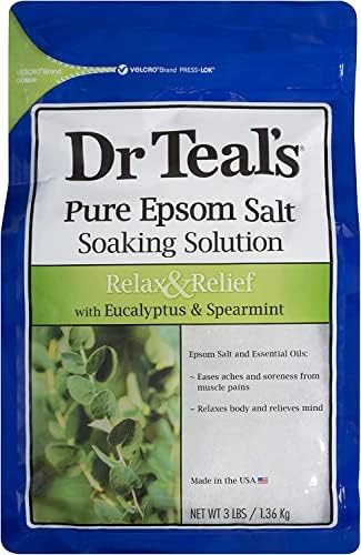 Подаръчен комплект за сол бани Dr. Teals за Деня на майката (3 опаковки от 3 кг) - Успокояваща Лавандула, евкалипт и мента, успокояващо