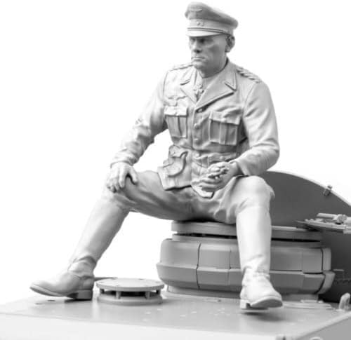 1/16 Немски модел на офицер-tankman на Втората световна война, Набор от миниатюрни детайли от смола //ef6j-3 (в разглобено формата