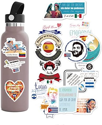 50 Стикери с Мотивирующими цитати на испански | Награда за месец Испанското наследство за учители, Студенти | Промоционални етикети