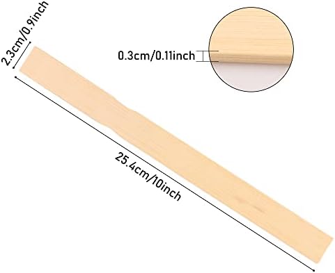 Дървени пръчици за разбъркване на бои GACATA, Дървени пръчици за смесване на бои, Домашно занятие, градинарски или библиотечни маркери.(10