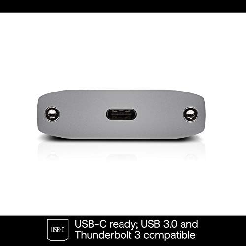 G-Technology мобилен твърд диск G-DRIVE с капацитет 2 TB, здрав Преносим външен диск - USB-C (USB 3.1), скорост на трансфер на данни