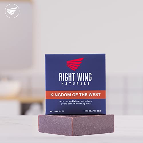 Подаръчен комплект сапуни Right Wing Naturals за мъже | Сапун, студено пресовано, ръчно изработени | Органично ръчно изработени