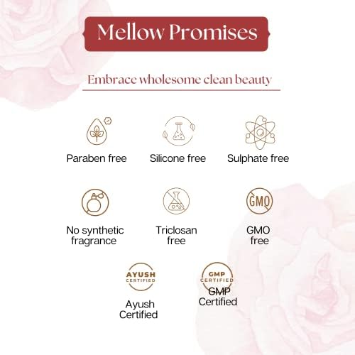 Розовата вода Mellow Herbals / Тоник-мъгла за лице Gulab Jal Spray (200 мл) | Натурален тоник-мъгла за освежаване на кожата с Хидратация