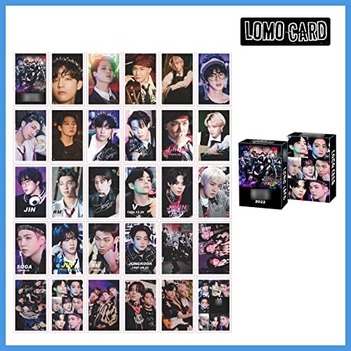 8 Опаковки/240 Бр BTS Lomo Card KPOP Bangtan Boys Фотокарточки Черен Лебед, Отговор на Поздравителна картичка Love Yourself с Предавателна