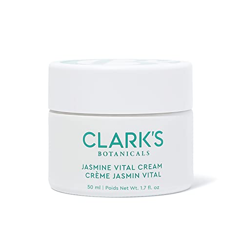 Clark's Растителни Жасмин Vital Healing Cream: Крем за лице за изглаждане и съживяване на напрегната кожа с ниацинамидом, водорасли,