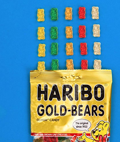 Бонбони Haribo Goldbears Гумените в пакетчета по 5 грама (опаковка от 12 броя)
