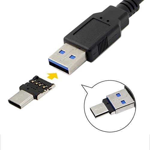 CY 5pcs Ultra Mini Type-C USB-C USB 2.0 OTG Адаптер за Мобилен Телефон, Таблет и USB кабел и usb Флаш-диск